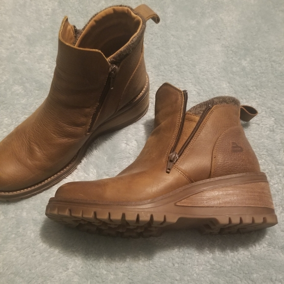 Bull Boxer brown leather wedge booties - Picture 7 of 8